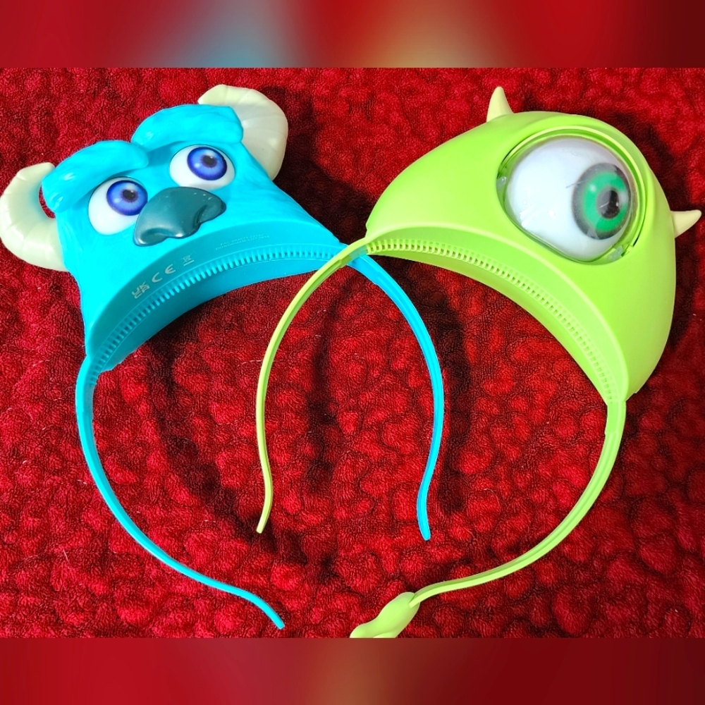 Monster-Inspired Kids Headbands - Blue and Green